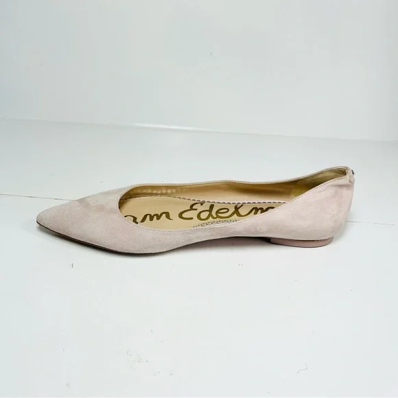 Sam Edelman Rae Women’s Ballet Flats Size 8M Pointed Toe Pink Suede. - Picture 4 of 12